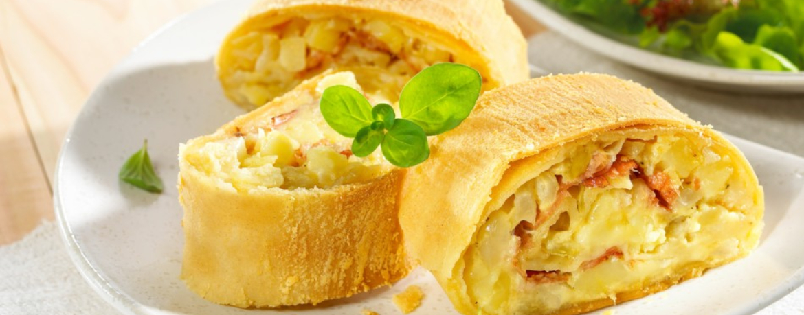 Kartoffelstrudel mit Schinken für 4 Personen von lidl-kochen.de