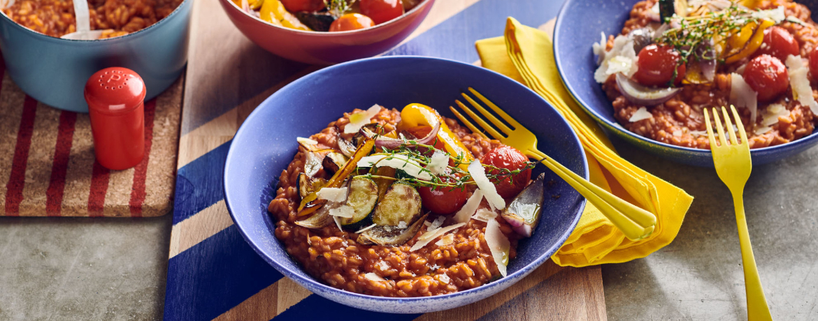 Tomatenrisotto mit mediterranem Gemüse für 4 Personen von lidl-kochen.de