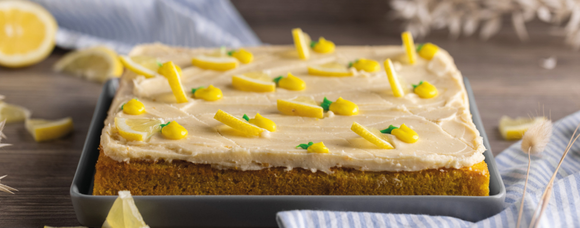 Zitronenkuchen mit Frischkäsefrosting für 25 Personen von lidl-kochen.de