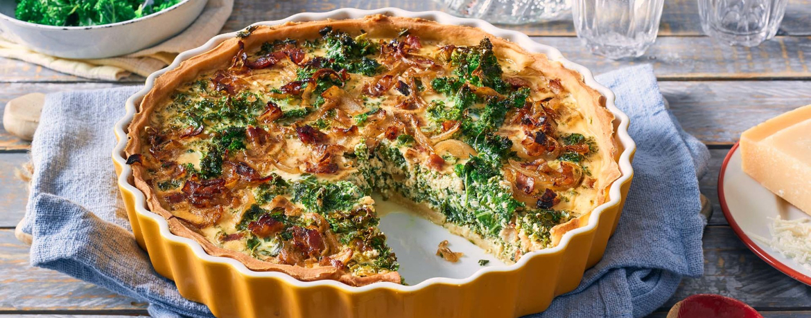 Winterliche Quiche mit Grünkohl und krossem Speck für 4 Personen von lidl-kochen.de