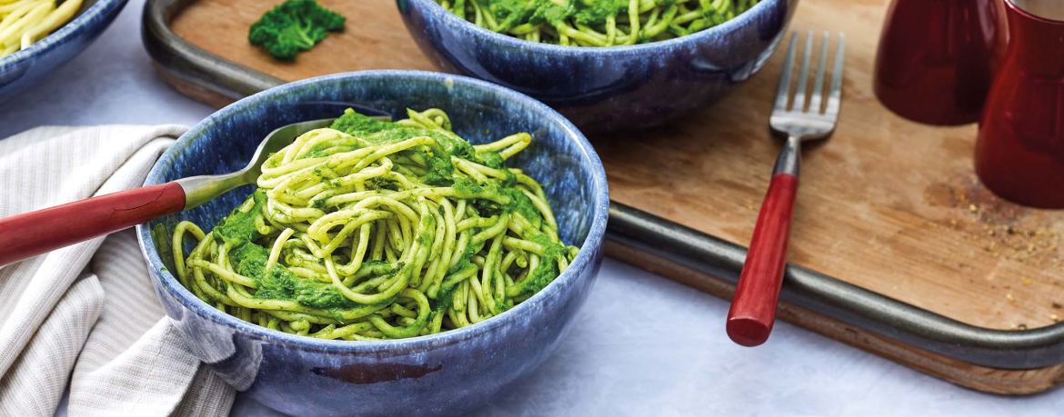 Pasta mit Grünkohl-Pesto für 4 Personen von lidl-kochen.de