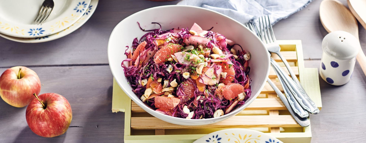 Rotkohl-Apfel-Salat mit Grapefruit für 4 Personen von lidl-kochen.de