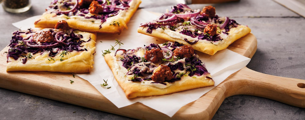 Vegane Rotkohlpizza Bianca für 4 Personen von lidl-kochen.de