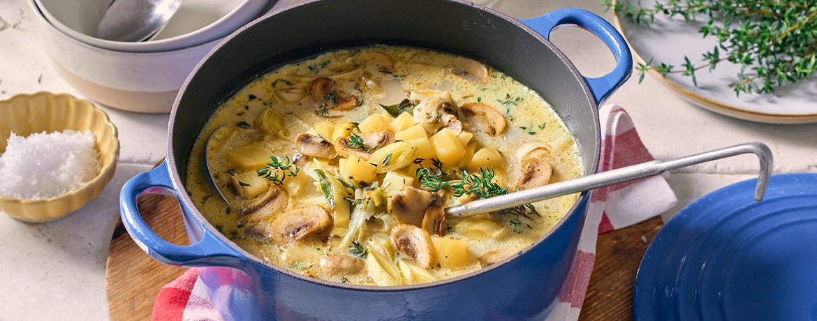 Lauch-Pilz-Suppe für 4 Personen von lidl-kochen.de