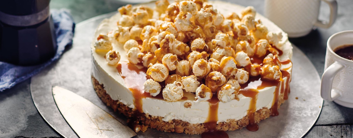 Cheesecake mit Karamell-Popcorn für 16 Personen von lidl-kochen.de
