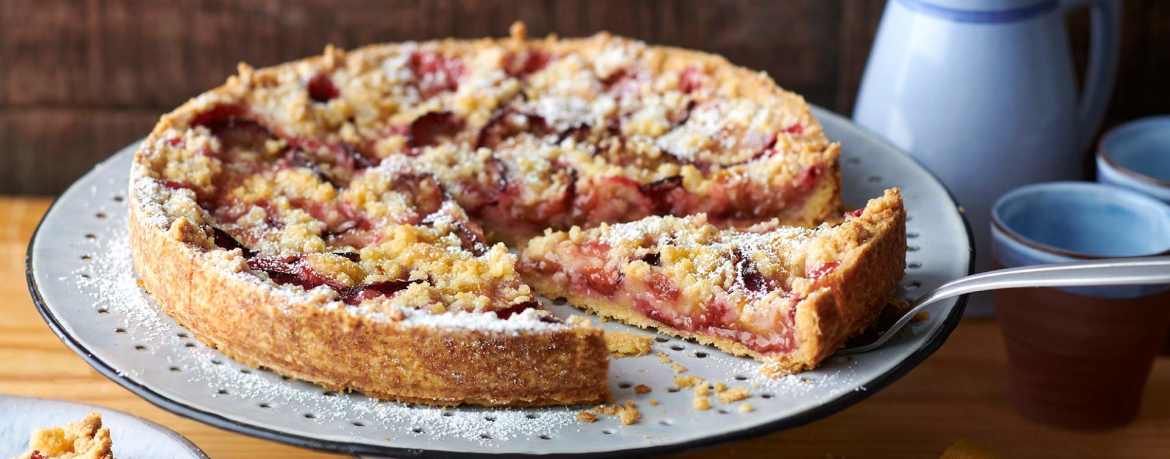 Veganer Pflaumenkuchen mit Streuseln für 16 Personen von lidl-kochen.de