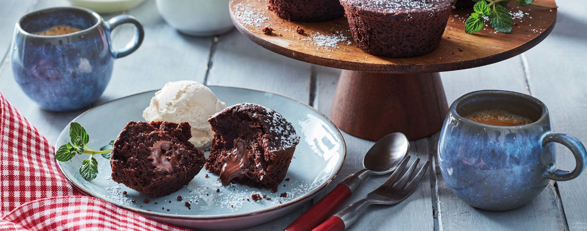 Veganer Lava Cake mit Vanilleeis für 4 Personen von lidl-kochen.de