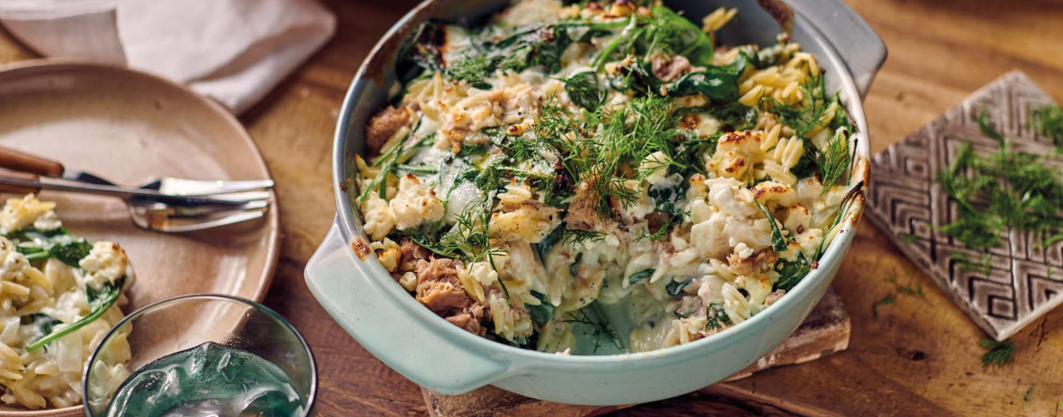 Thunfisch-Feta-Auflauf mit Spinat für 4 Personen von lidl-kochen.de