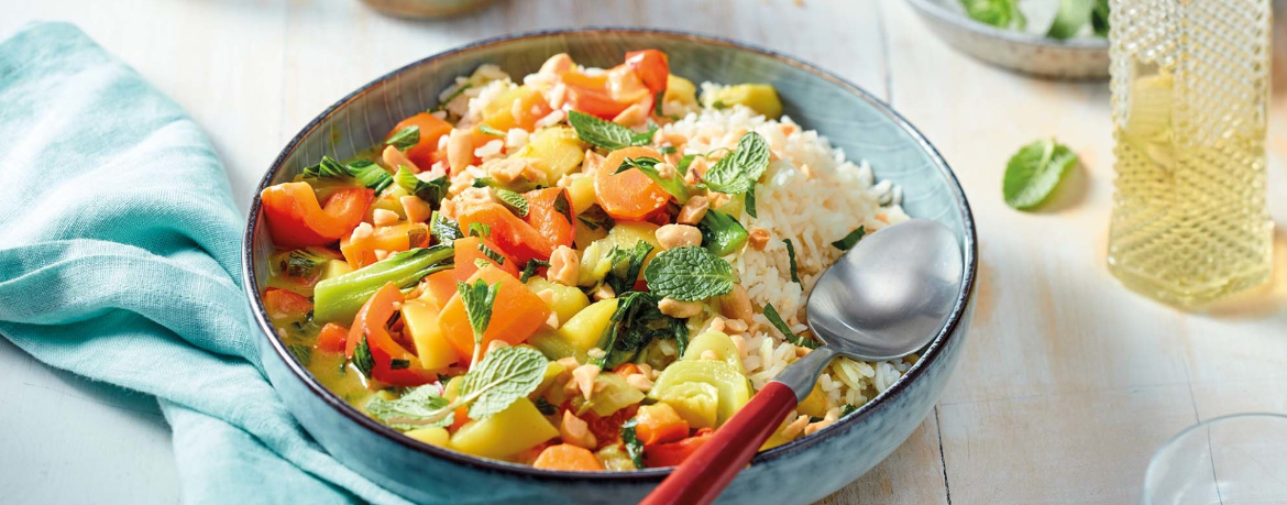 Matsaman-Curry mit Reis und Erdnüssen für 4 Personen von lidl-kochen.de