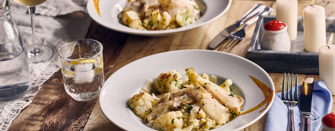 Heilbutt mit Trüffelrisotto und Parmesan - Rezept | LIDL Kochen