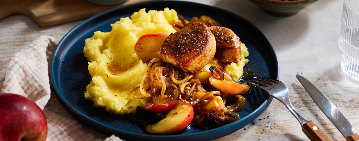 Schweinemedaillons Berliner Art mit Kartoffelpüree für 4 Personen von lidl-kochen.de