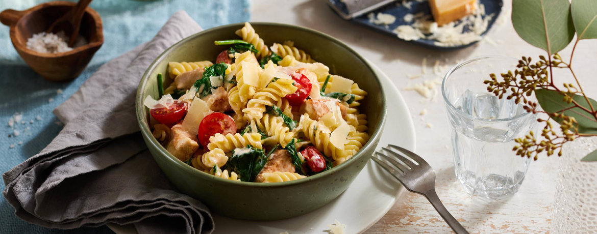 Chicken Alfredo mit Spinat und Fusilli für 4 Personen von lidl-kochen.de