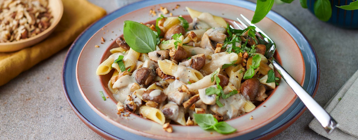 Pasta in cremiger Pilzsauce für 4 Personen von lidl-kochen.de