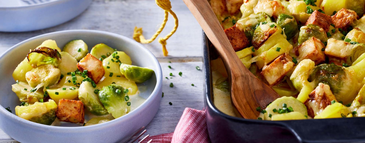 Vegetarischer Rosenkohl-Auflauf für 4 Personen von lidl-kochen.de