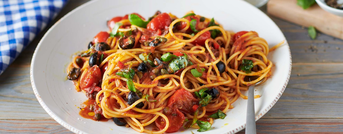 Spaghetti mit Sardellen und Kapern für 4 Personen von lidl-kochen.de