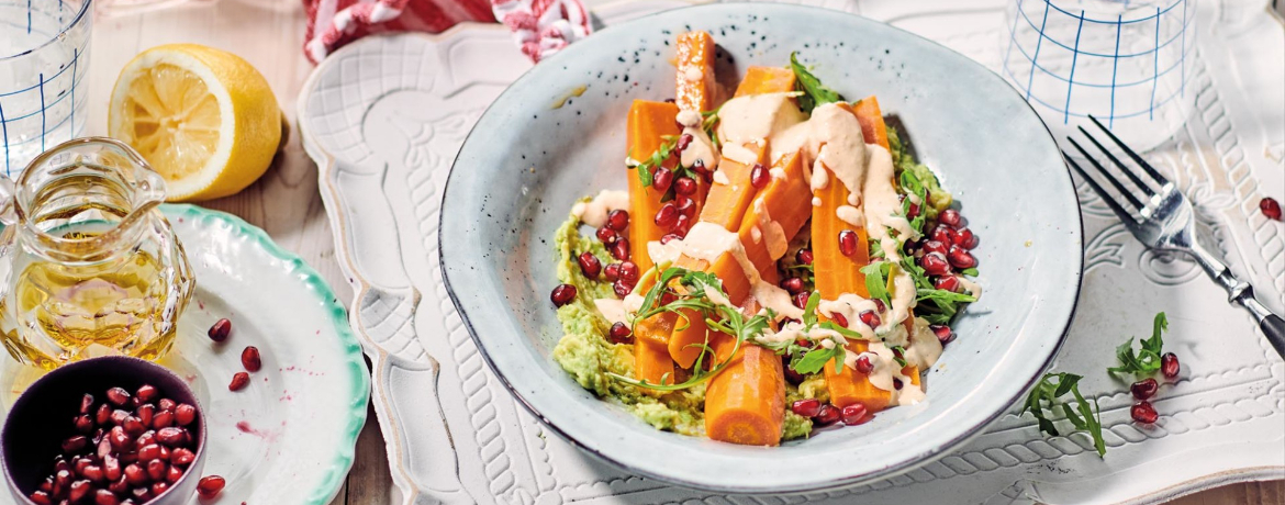 Marinierte Karotten mit Avocado- & Cashew-Dip für 1 Personen von lidl-kochen.de