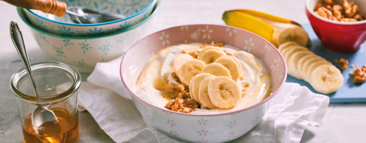 Skyr mit Banane und Walnüssen für 4 Personen von lidl-kochen.de