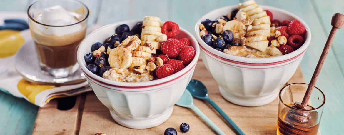 Frühstücks-Porridge-Bowl für 4 Personen von lidl-kochen.de