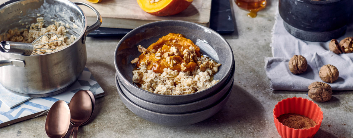 Porridge mit Kürbismus und Walnüssen für 4 Personen von lidl-kochen.de