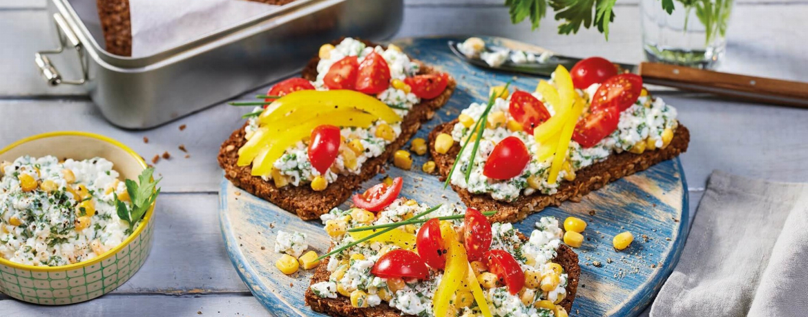 Brote mit körnigem Frischkäse - Rezept | LIDL Kochen Brote mit körnigem Frischkäse - Rezept | LIDL Kochen