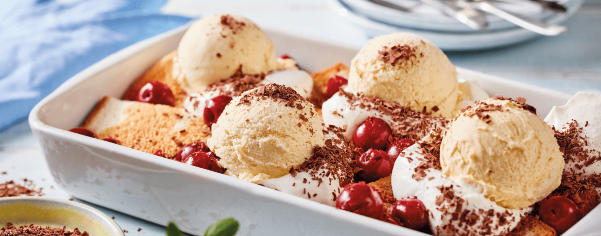 Kirsch-Eis-Tiramisu für 4 Personen von lidl-kochen.de