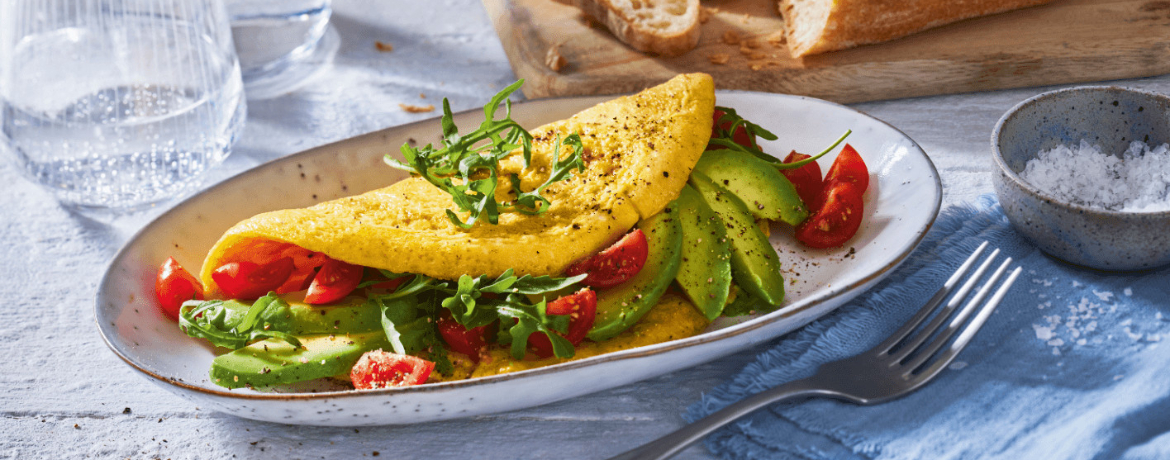 Omelett mit Avocado, Tomaten und Rucola für 4 Personen von lidl-kochen.de