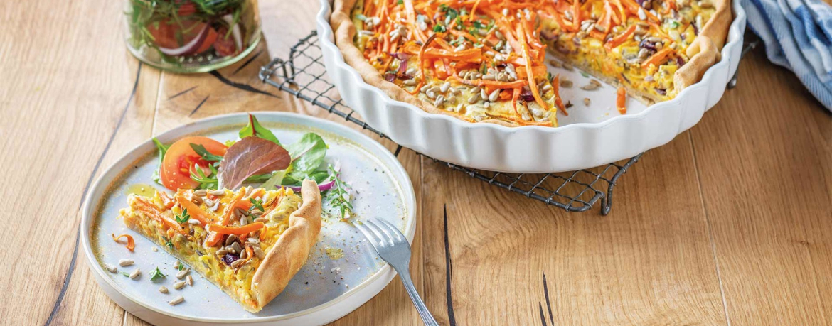 Karotten-Quiche mit Ziegenkäse für 8 Personen von lidl-kochen.de