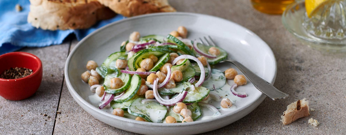 Gurken-Kichererbsen-Salat für 4 Personen von lidl-kochen.de