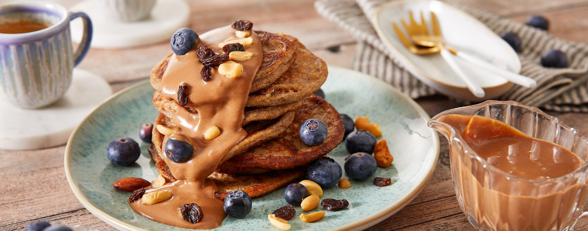 Pancakes mit High-Protein-Erdnuss-Creme für 4 Personen von lidl-kochen.de