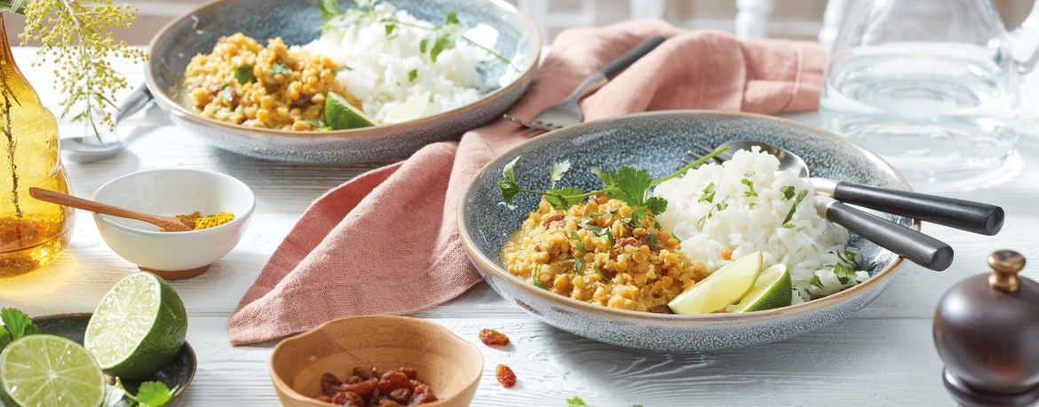 Linsen-Dal mit Reis für 4 Personen von lidl-kochen.de