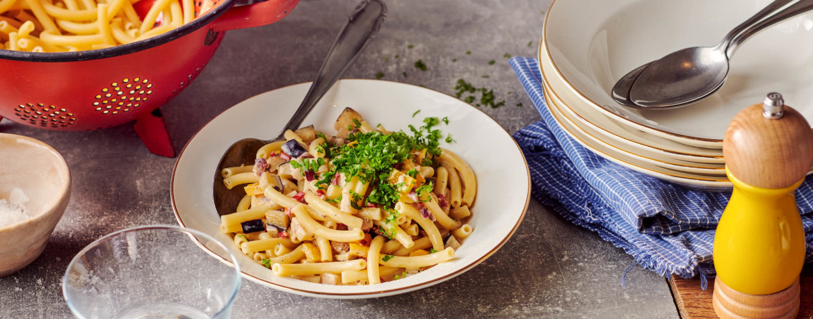 Makkaroni mit mediterranem Gemüse für 4 Personen von lidl-kochen.de