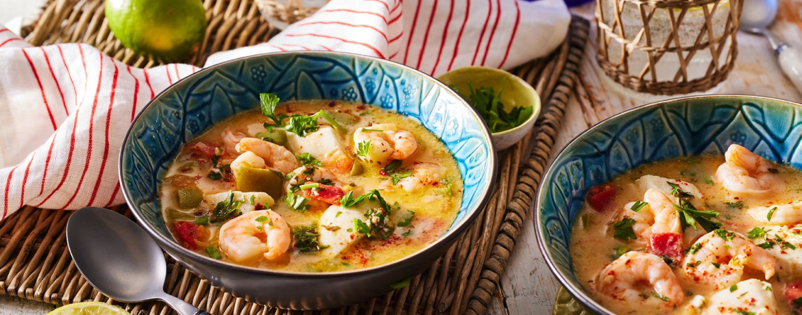 Brasilianische Fischsuppe mit Garnelen und Kokos - Moqueca de peixe für 4 Personen von lidl-kochen.de