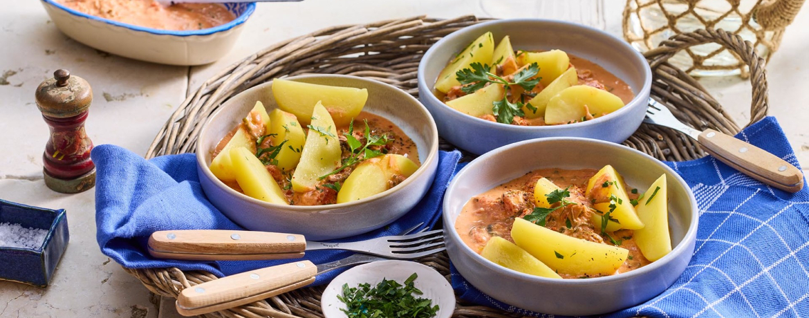 Papas chorreadas – Kartoffeln in scharfer Tomatensoße für 4 Personen von lidl-kochen.de