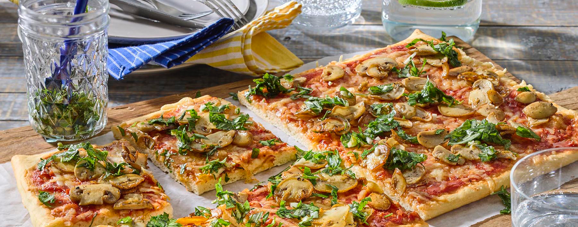 Pizza Funghi mit Gremolata für 4 Personen von lidl-kochen.de