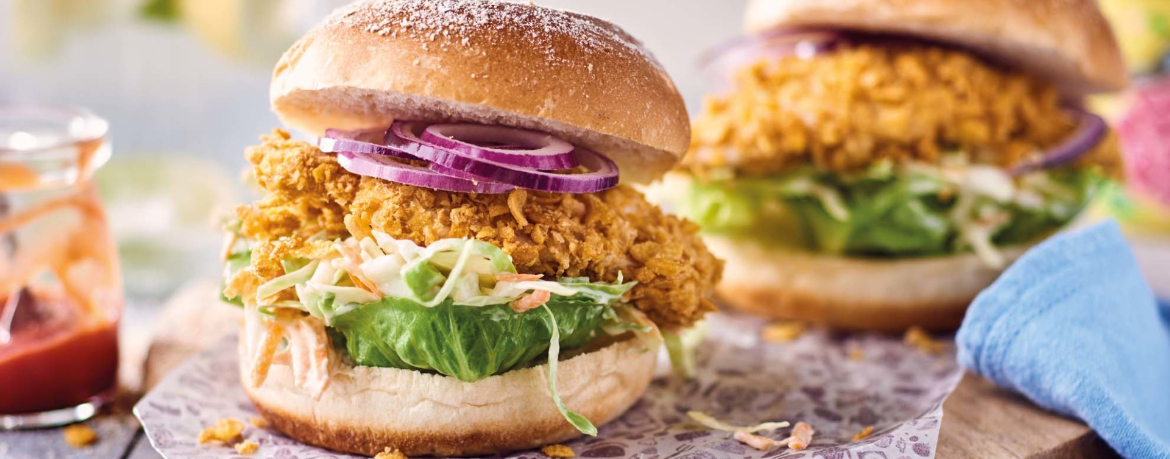 Crispy Chicken Burger für 4 Personen von lidl-kochen.de