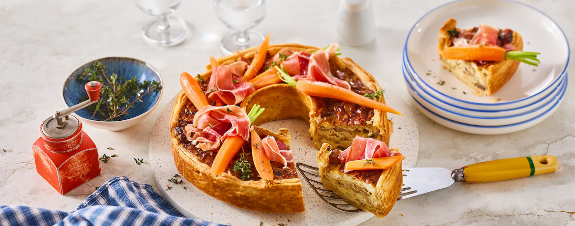 Blätterteigkranz mit Serrano Schinken - Rezept | LIDL Kochen