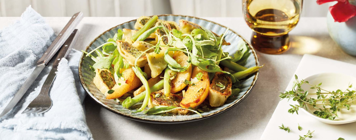 Maultaschen mit Bohnen, Birne und Rucola für 4 Personen von lidl-kochen.de