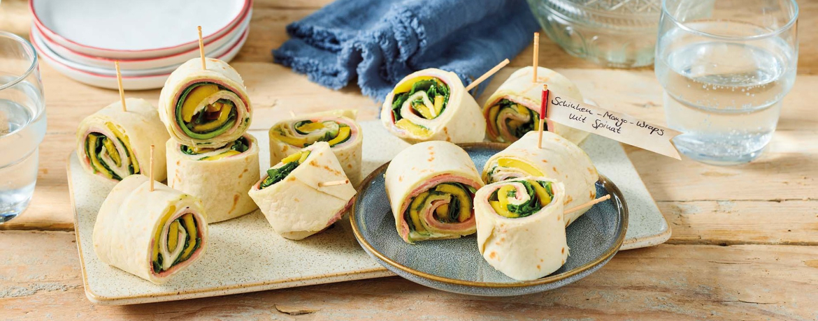 Schinken-Mango-Wraps mit Spinat für 4 Personen von lidl-kochen.de