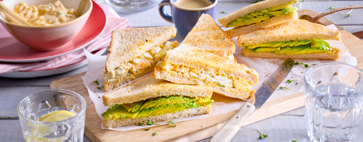 Eier-Sandwich mit Kresse-Mayonnaise und Avocado für 4 Personen von lidl-kochen.de