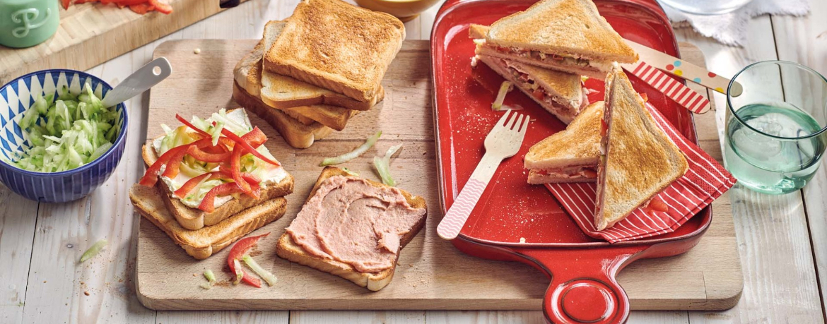 Paprika-Teewurst-Sandwich für 4 Personen von lidl-kochen.de
