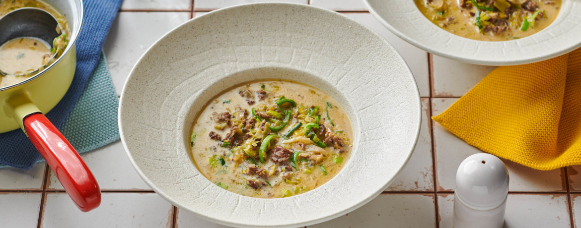 Klassische Käse-Lauch-Suppe für 4 Personen von lidl-kochen.de