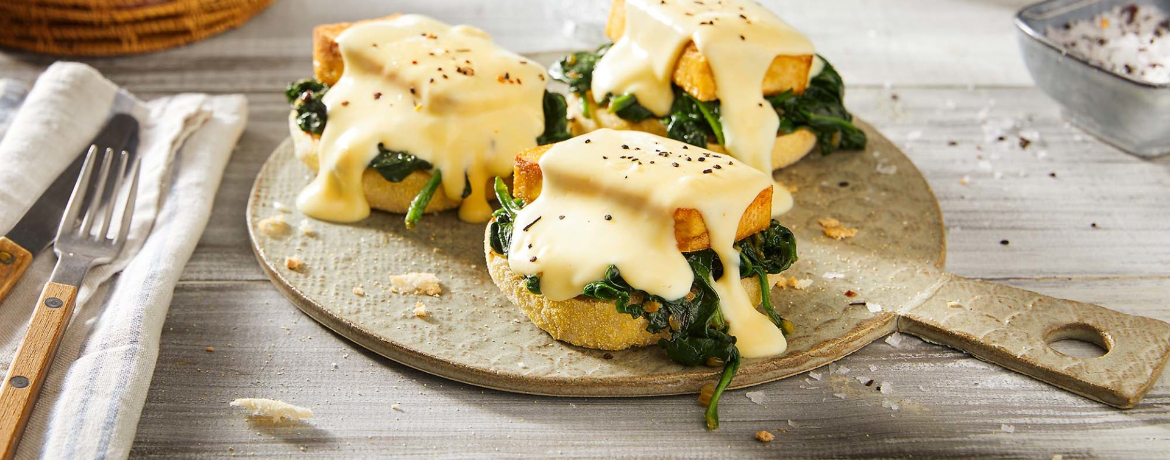 Tofu Benedict mit veganer Hollandaise für 4 Personen von lidl-kochen.de