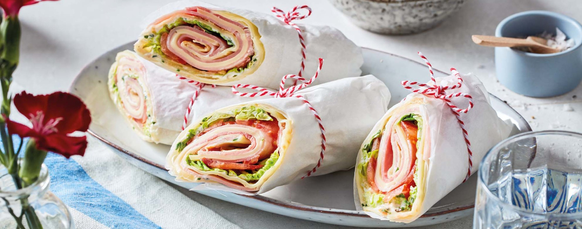 Käse-Schinken-Pfannkuchen mit Schnittlauchcreme für 4 Personen von lidl-kochen.de