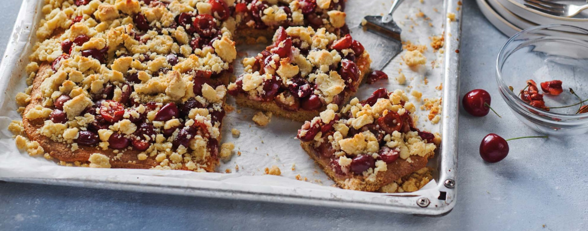 Kirsch-Streuselkuchen mit Vanillestreuseln für 12 Personen von lidl-kochen.de