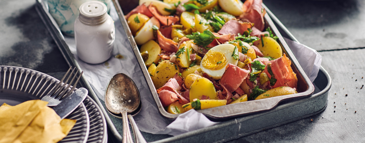 Kartoffelsalat mit Pastrami für 4 Personen von lidl-kochen.de