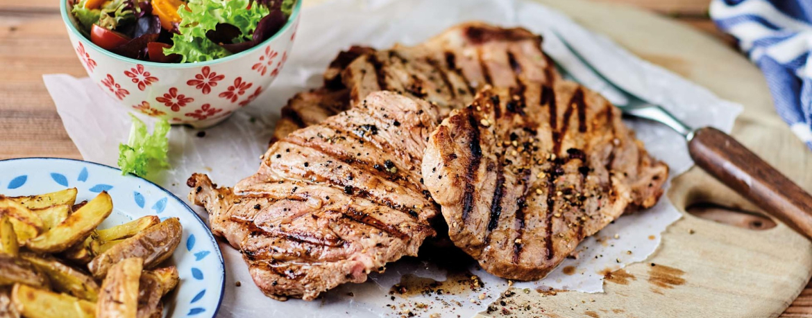 Nackensteaks vom Schwein in Honig-Kaffee-Marinade für 4 Personen von lidl-kochen.de