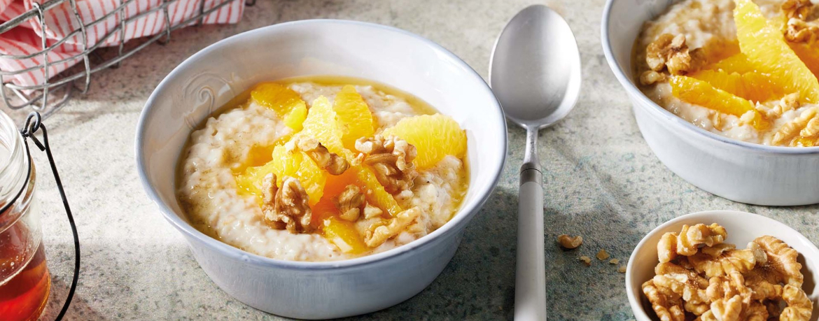 Porridge mit Orangen und Walnüssen für 4 Personen von lidl-kochen.de