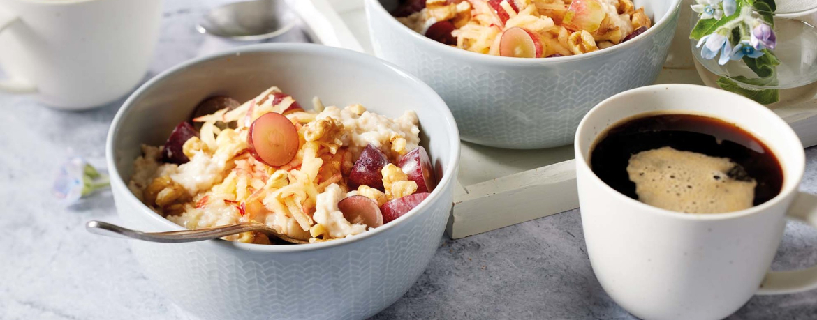 Porridge mit Apfel und Trauben für 4 Personen von lidl-kochen.de