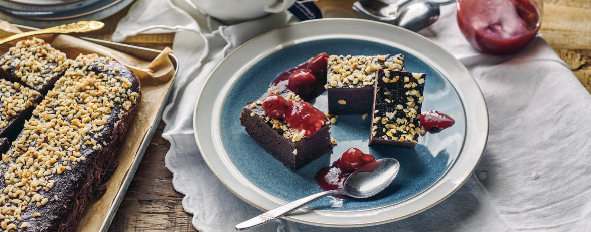 Vegane Brownies mit Glühweinkirschen für 4 Personen von lidl-kochen.de