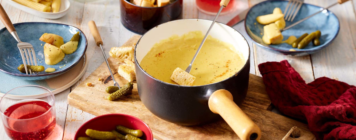 Veganes Fondue mit knusprigem Brot für 4 Personen von lidl-kochen.de